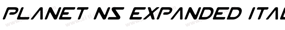 Planet NS Expanded Italic字体转换